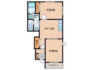 ファミ－ルコ－トＡ棟の物件間取画像